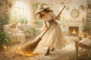 space cleansing witch