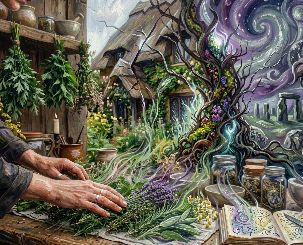 hedgewitch abstract painting