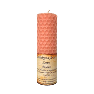love spell beeswax candle