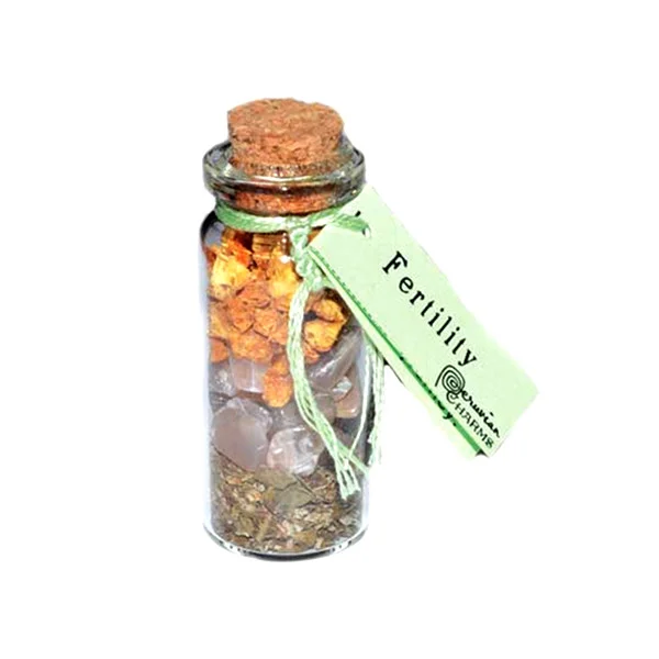 Fertility spell bottle charm