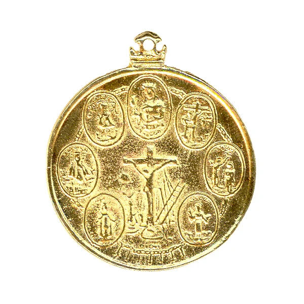 7 african powers amulet pendant