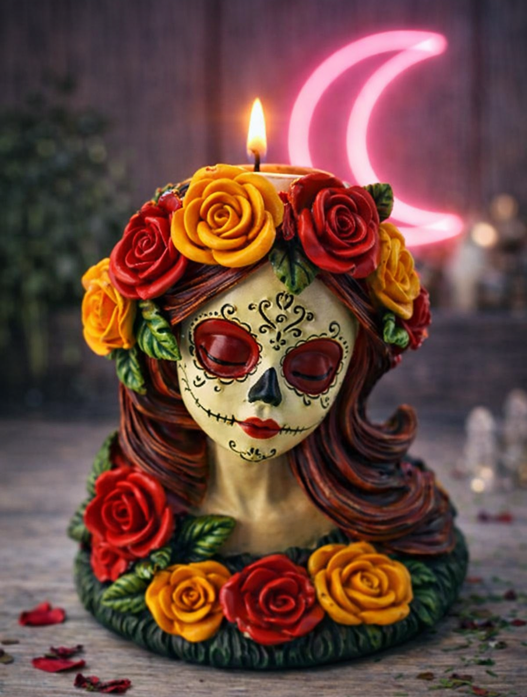 Day of the Dead Tealight Holder - 2